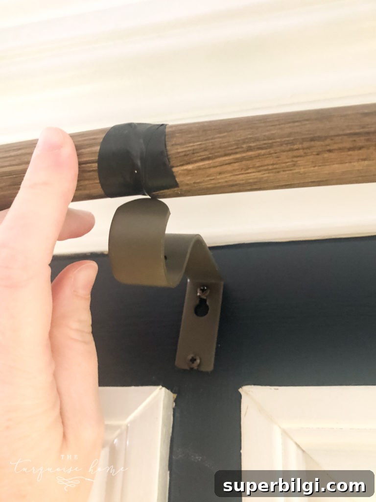 Measure and Install an Extra-Long Curtain Rod 6 extra long curtain rod