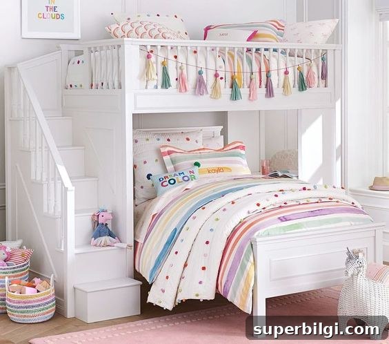 Home Goals 2020 - Part 2: Design and Renovation Ideas 2 White Filmore Bunk Beds