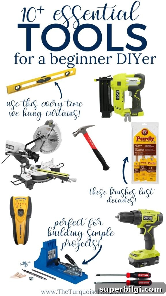 10 Essential Beginner DIY Tools You Need 2 10+ Essential Tools for a Beginner DIYer