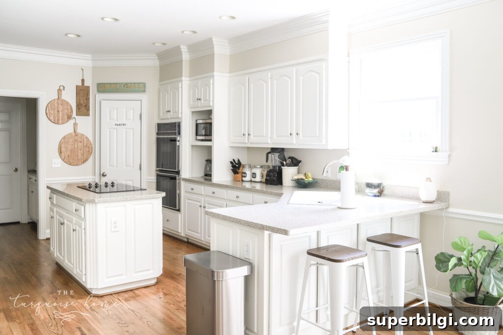 Traditional Coastal Kitchen Mood Board: Timeless Beach Style 2 Traditional White Kitchen with Rich Hardwood Floors
