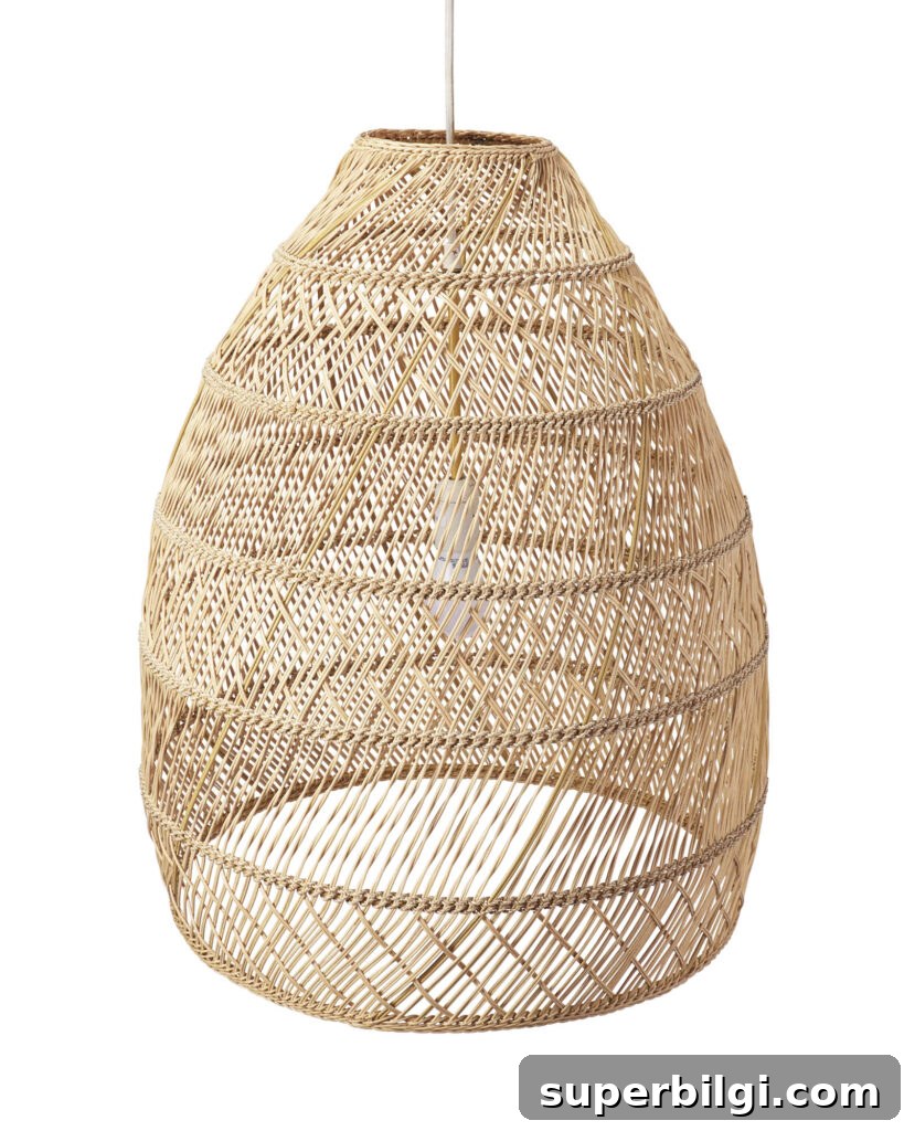 Traditional Coastal Kitchen Mood Board: Timeless Beach Style 9 Pendant Light with Woven Shade
