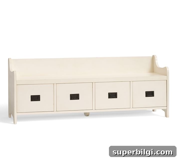 Traditional Coastal Kitchen Mood Board: Timeless Beach Style 15 Wade Bench with Drawers
