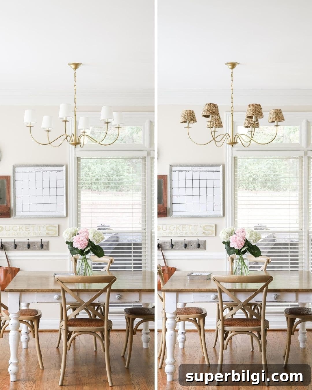 Traditional Brass Kitchen Chandelier: Timeless Lighting Ideas 5 Side-by-side brass chandelier