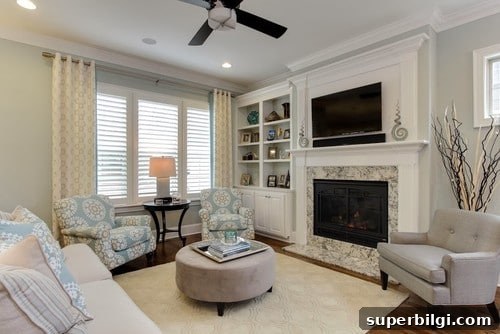 Sherwin-Williams Comfort Gray Paint: Shade, Undertones & Styling 12 living room with comfort gray walls