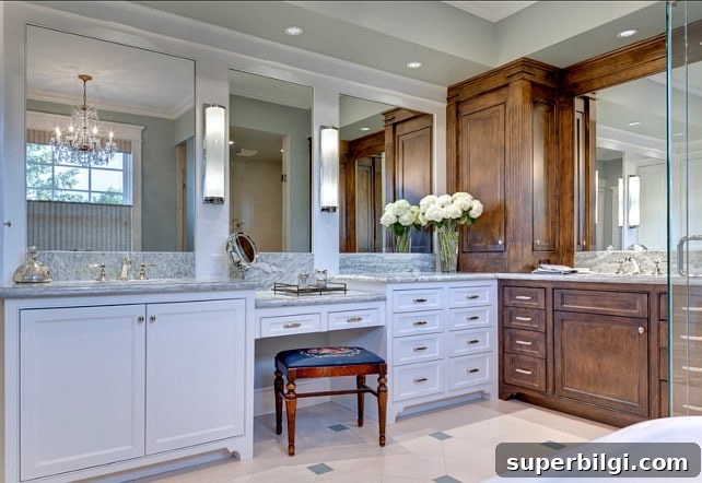 Sherwin-Williams Comfort Gray Paint: Shade, Undertones & Styling 14 bathroom with Comfort Gray walls.