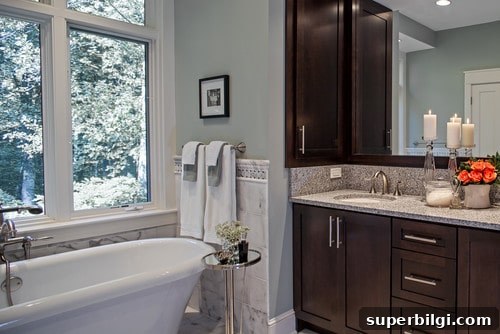 Sherwin-Williams Comfort Gray Paint: Shade, Undertones & Styling 15 Comfort Gray in the Bathroom