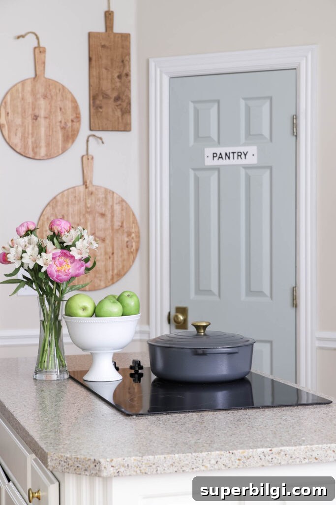Sherwin-Williams Comfort Gray Paint: Shade, Undertones & Styling 4 Comfort Gray Pantry Door