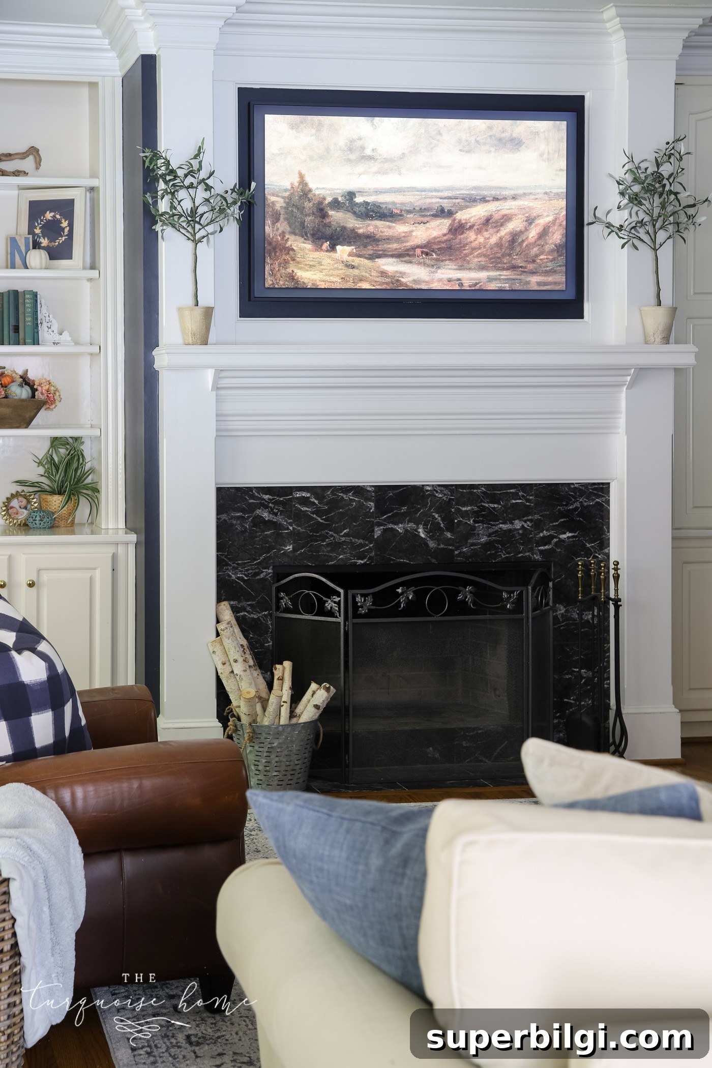 Frame TV in the living room