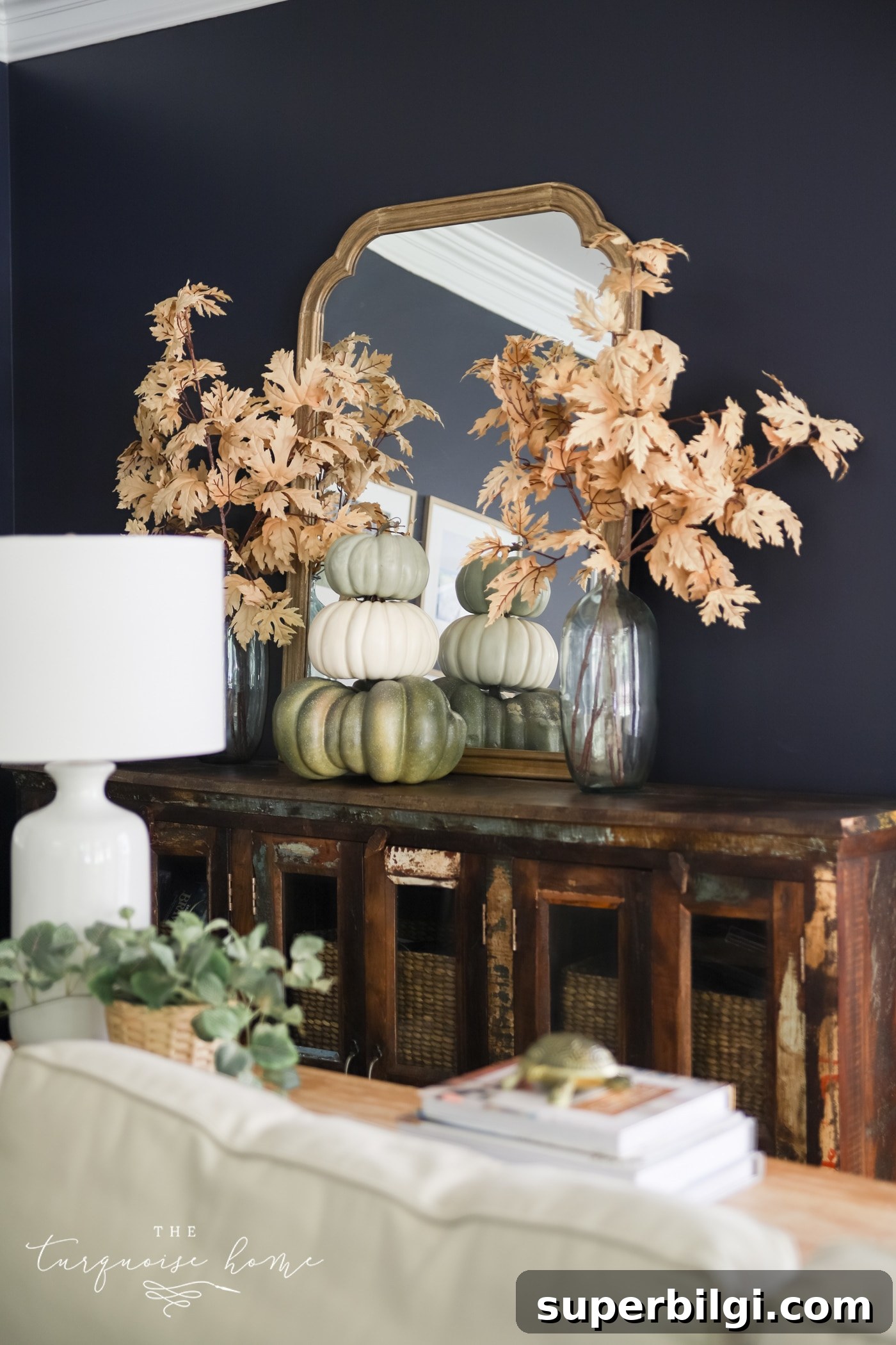 Fall Leaves in Living Room