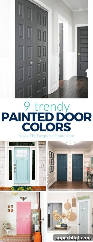 Interior Door Paint Colors That Transform Your Home 13 9 Trendy Interior Door Paint Color Ideas