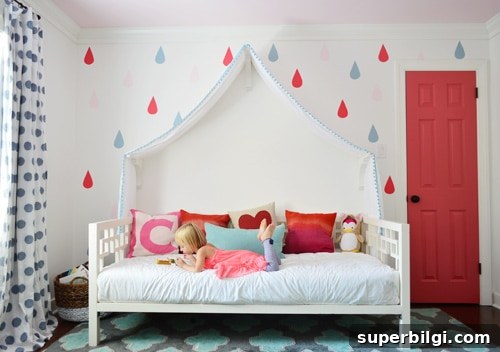 Interior Door Paint Colors That Transform Your Home 6 child's bedroom with a poppy red closet door
