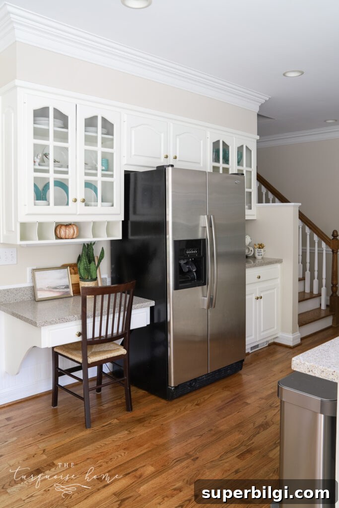 Home Improvement Goals 2020 Part 4 7 Kitchen with White Cabinets and Fall Decor