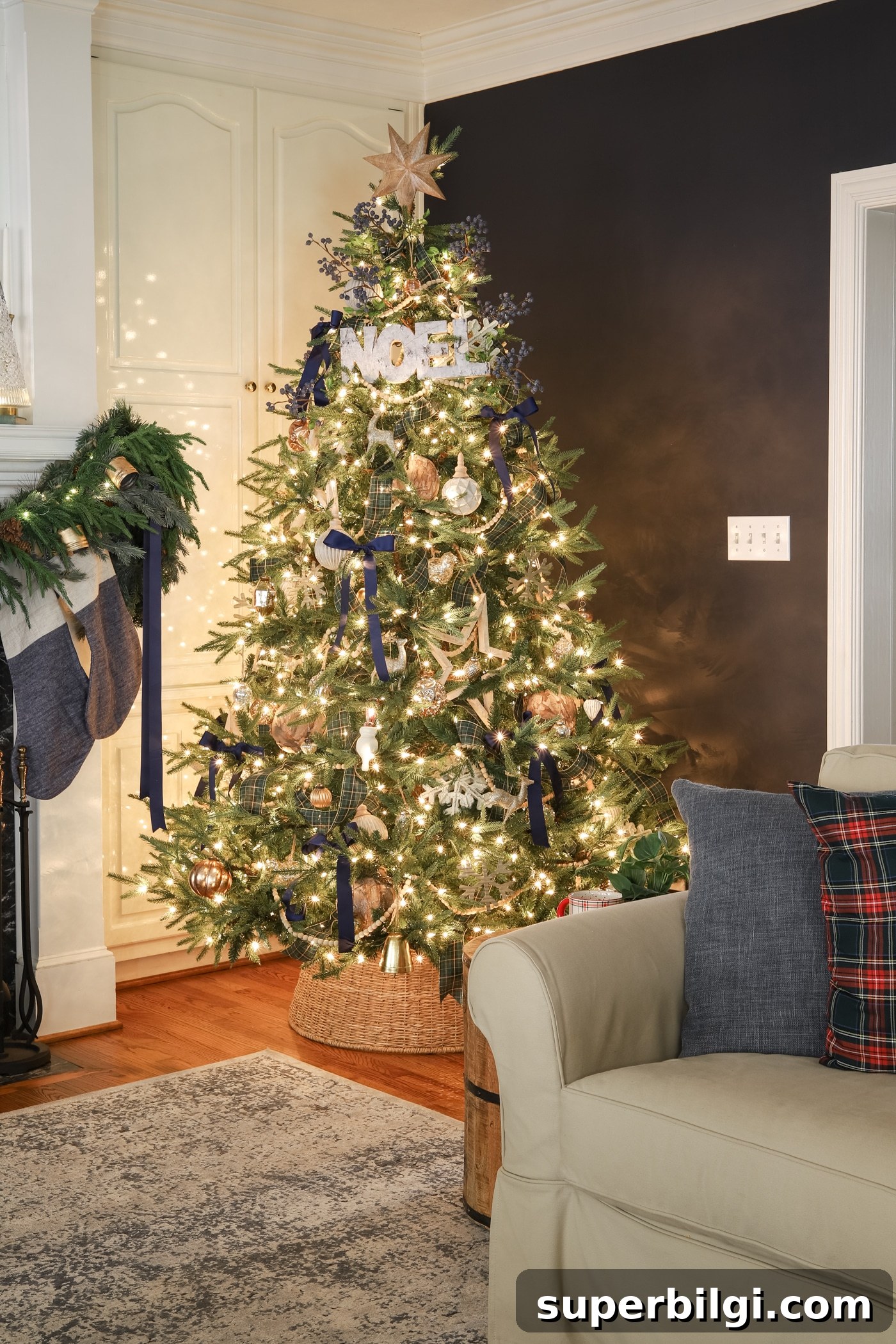 Christmas Tree Collar Ideas 2025: Creative and Festive 2 National Tree Company "Feel Real" Frasier Grande Tree
