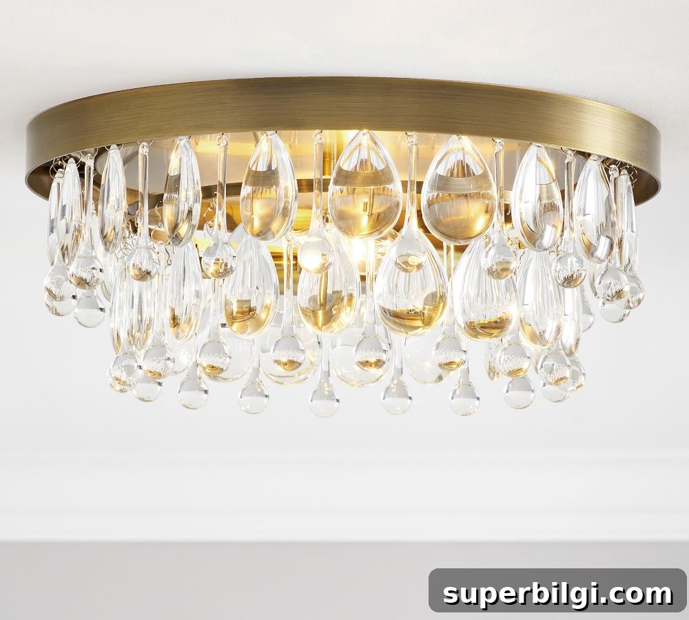 Clarissa Crystal Flush Mount Lighting