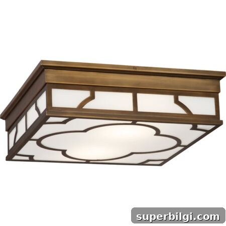 Statement Square Flush Mount Light