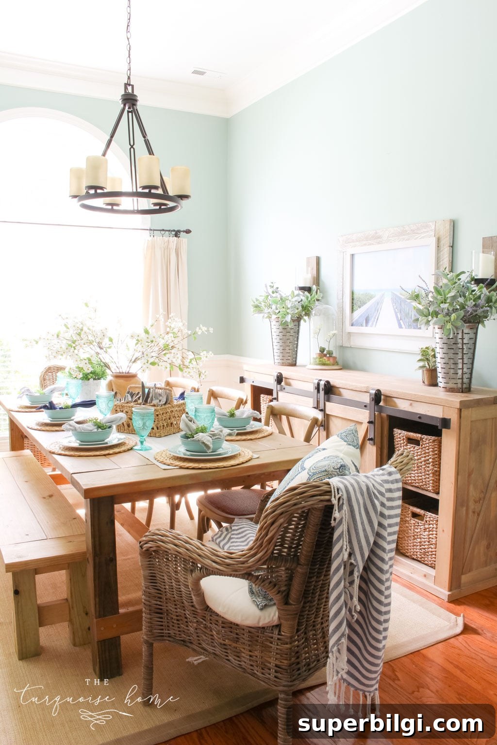 Blue Green Paint Shades to Transform Your Home 10 Wythe Blue in the Dining Room