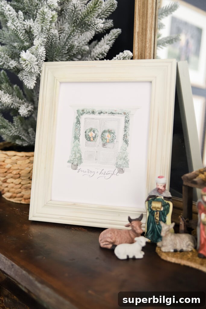 Front Door Christmas Free Printable