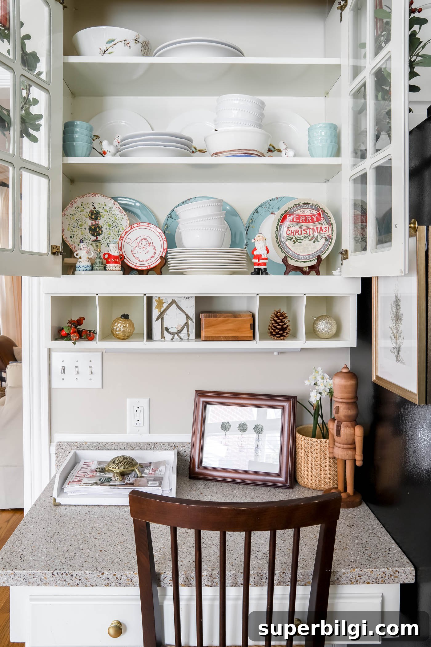 Transform Your Kitchen for Christmas in 3 Steps 15 vintage christmas in the kitchen