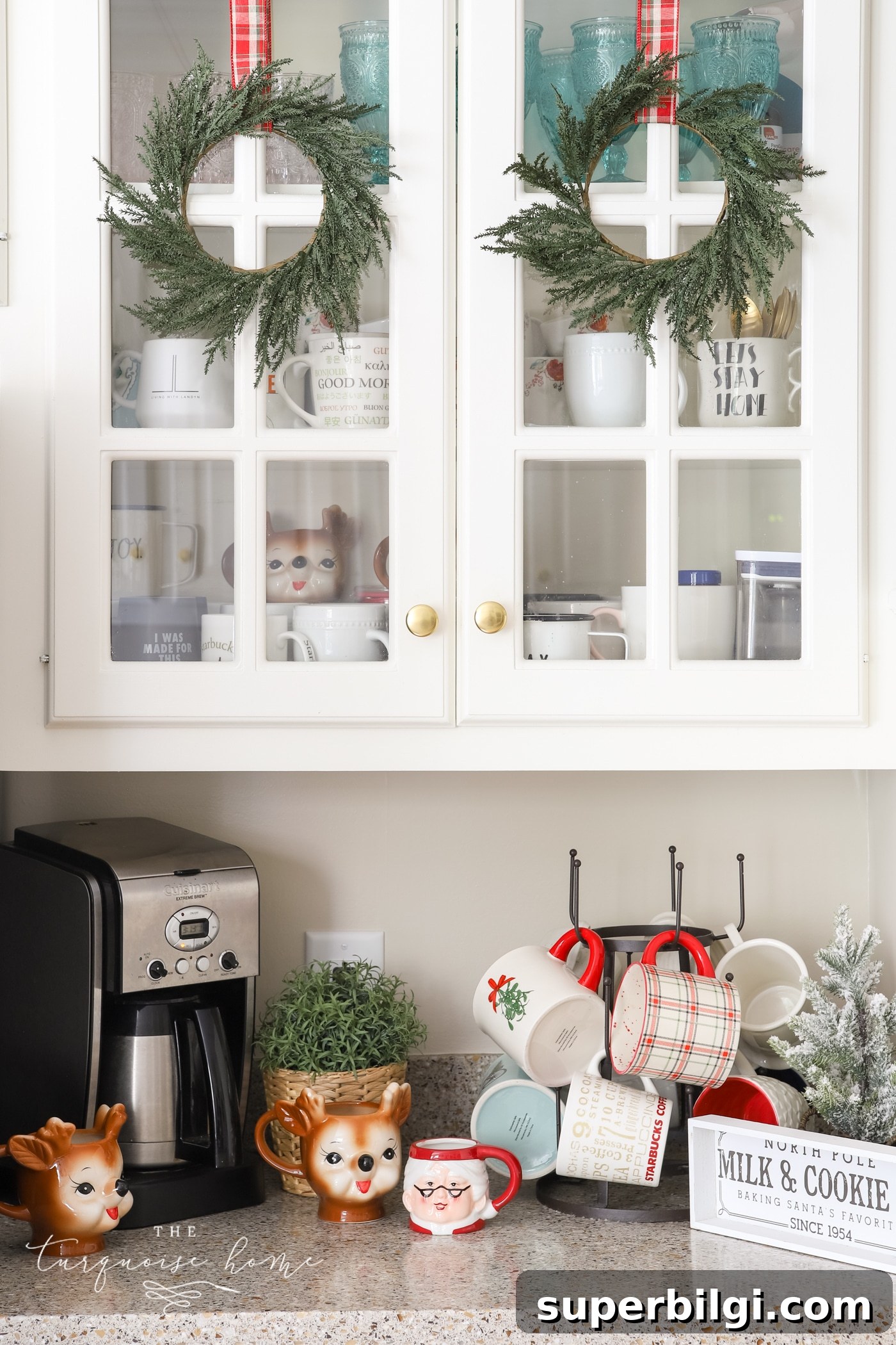 Transform Your Kitchen for Christmas in 3 Steps 16 Christmas Coffee Station