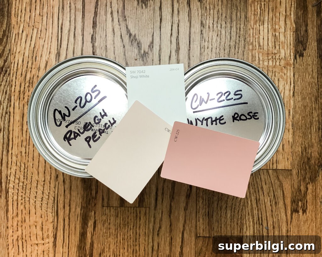 Step-by-Step DIY Plaid Accent Wall Tutorial 3 Paint Colors for Plaid Accent Wall