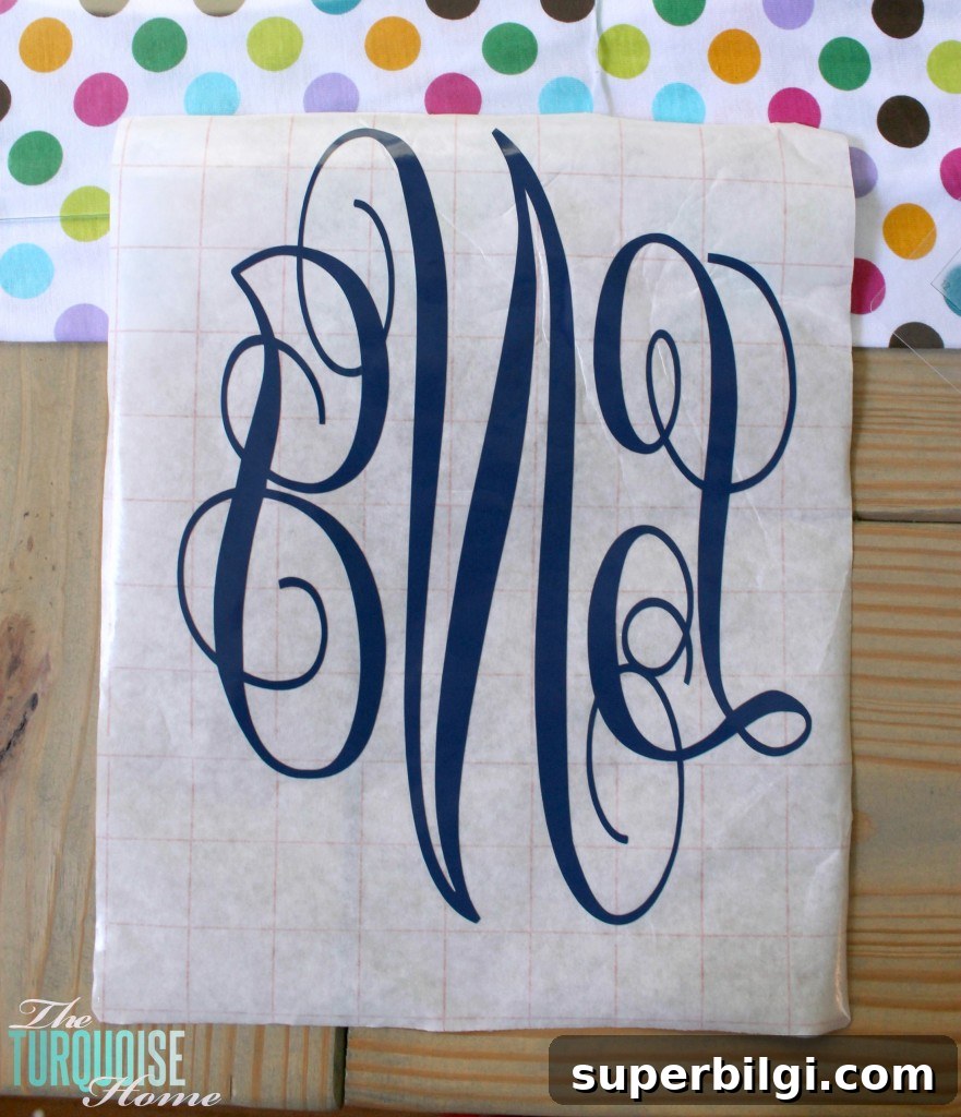 DIY Vinyl Monogram Tutorial: Step-by-Step for Beginners 17 How to Create a Simple Vinyl Monogram {A Silhouette Tutorial for Beginners}