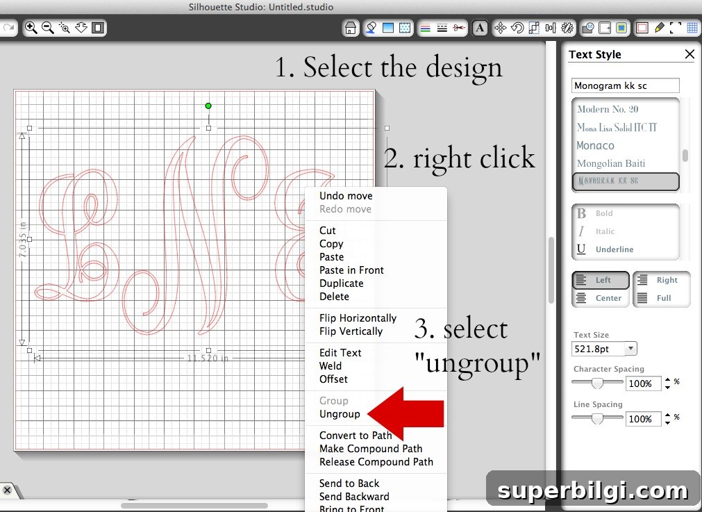DIY Vinyl Monogram Tutorial: Step-by-Step for Beginners 6 Simple Vinyl Monograms are easy with this Silhouette tutorial for beginners!