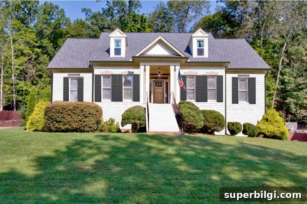 2021 Home Goals: Renovation and Decor Ideas, Part 1 5 White brick cape cod style home