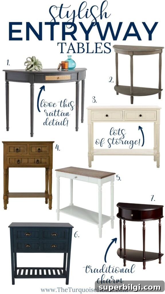 Stylish Entryway Tables