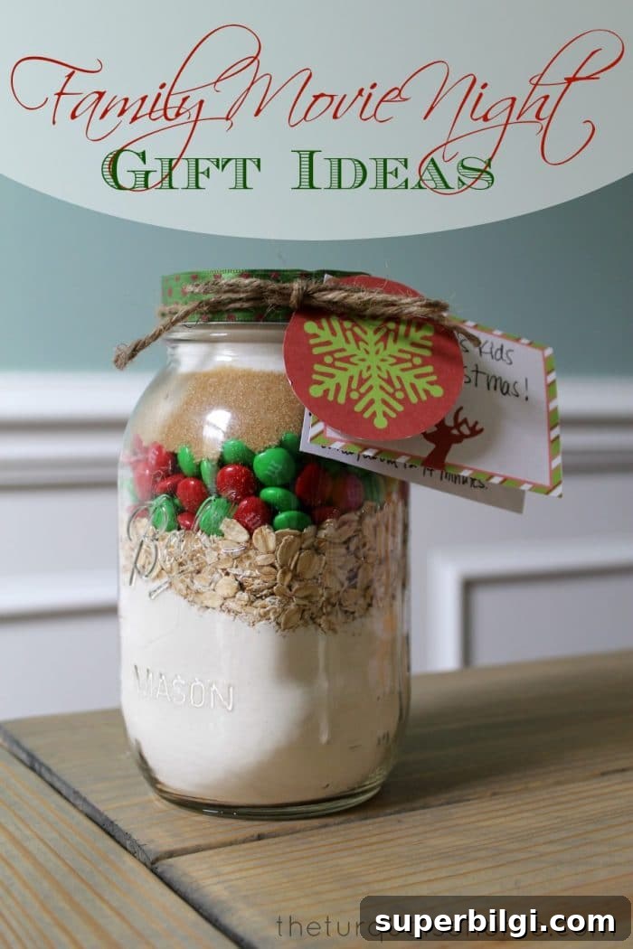 Family Movie Night Gift Ideas for Teens and Families 2 Give a family movie night this Christmas season. This gift is so versatile. You can customize it and it's a great for all ages!