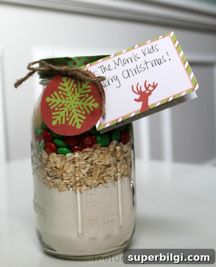 Family Movie Night Gift Ideas for Teens and Families 4 M&M Cookies in a Jar