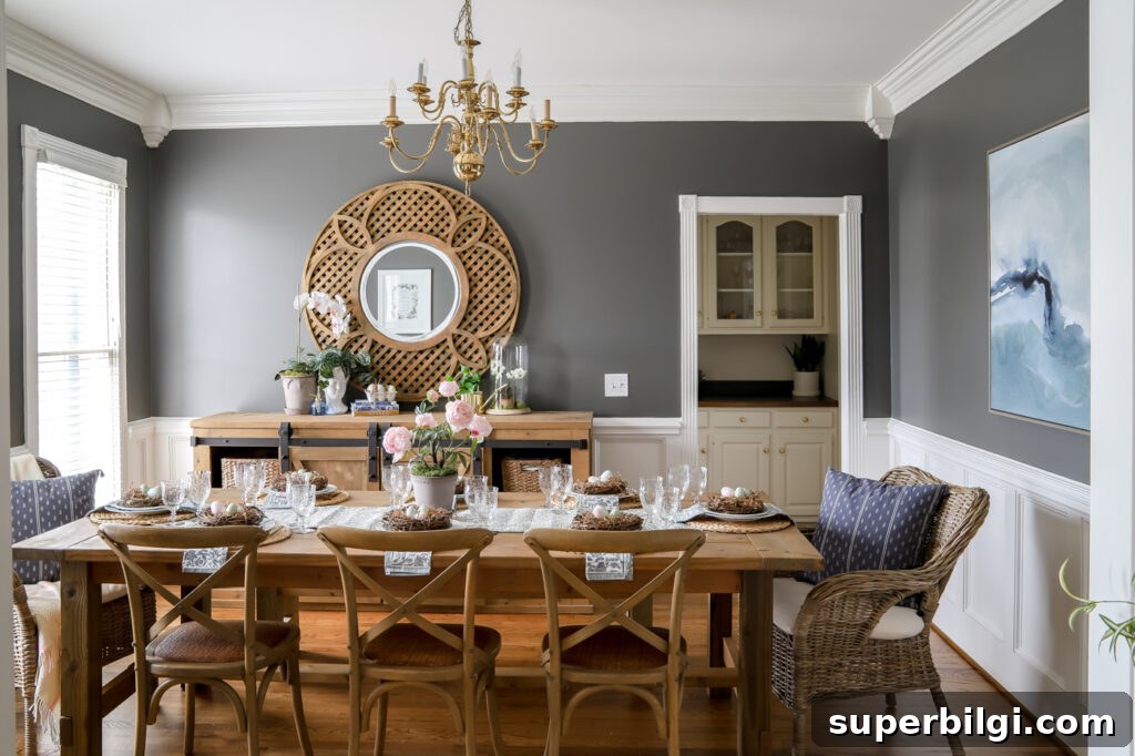Dining Room with Farmhouse Table