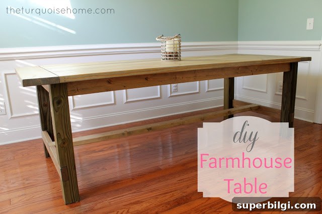 How to Build a Rustic Farmhouse Table 5 Build this DIY farmhouse table for less than $100 and wow your friends and family. You'll be hosting all of the family's parties from here on out!