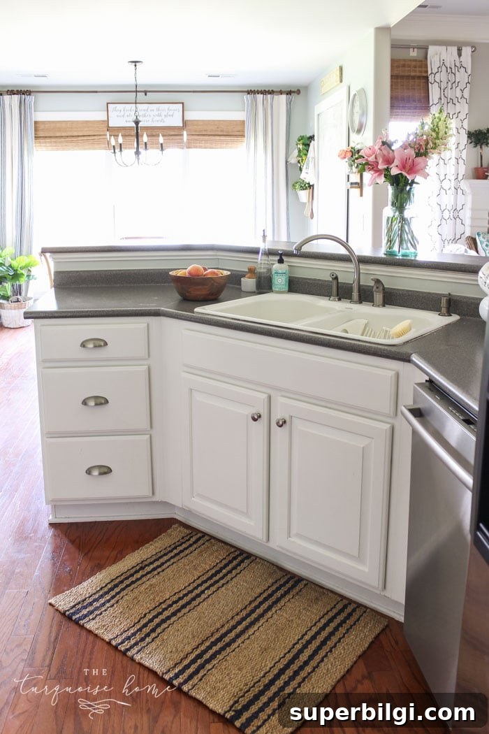 Painted White Kitchen Cabinets