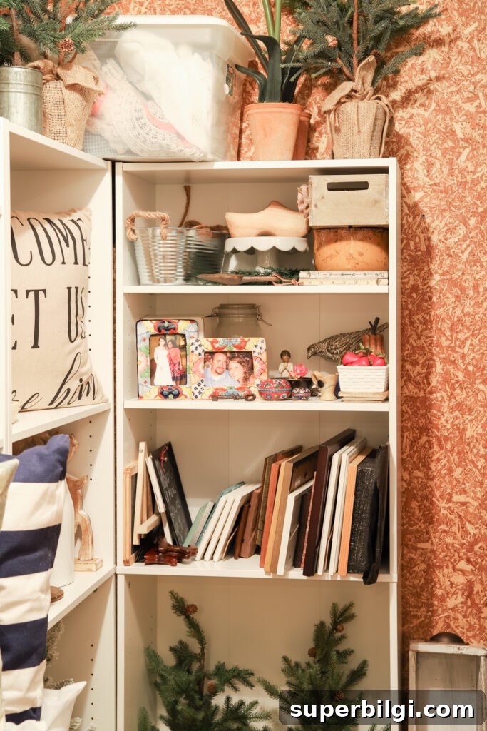 Frames and Small Decor in Decor Closet