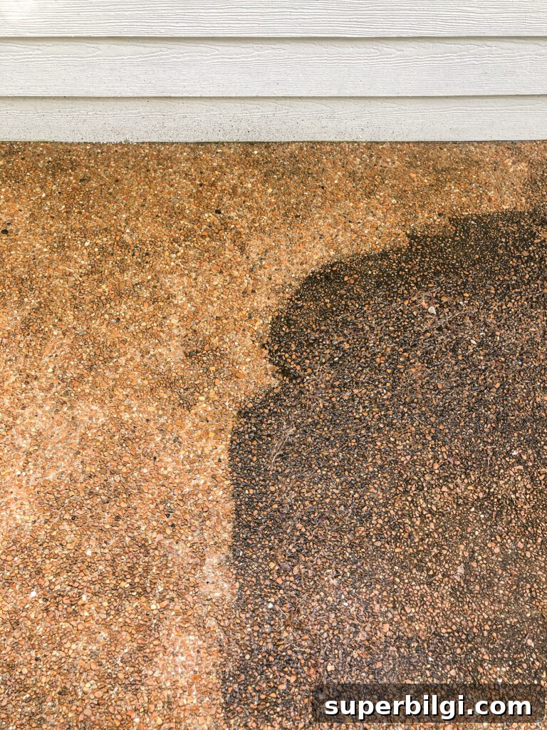 House Paint Update: Our Favorite Pressure Washer 9 Pressure Washed Sidewalk