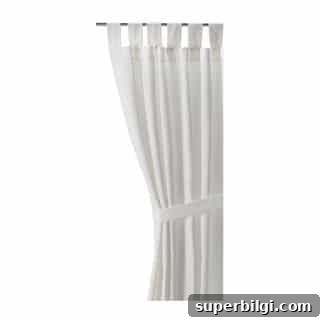 How to Stencil Curtains for Custom Window Treatments 3 IKEA Lenda Curtains