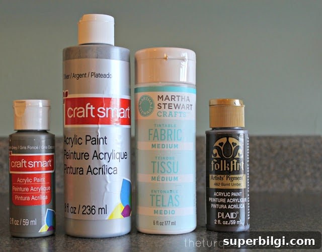 How to Stencil Curtains for Custom Window Treatments 4 Craft paint for stenciling curtains