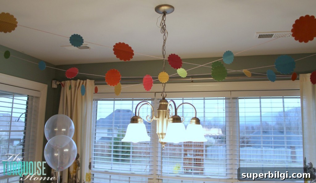 Sprinkle-Themed Birthday Party: Ideas, Decor and Checklist 11 Confetti garland #sprinkles #birthday