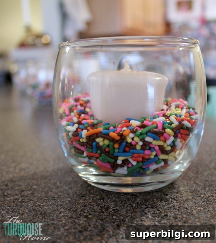 Sprinkle-Themed Birthday Party: Ideas, Decor and Checklist 6 Candles in sprinkles