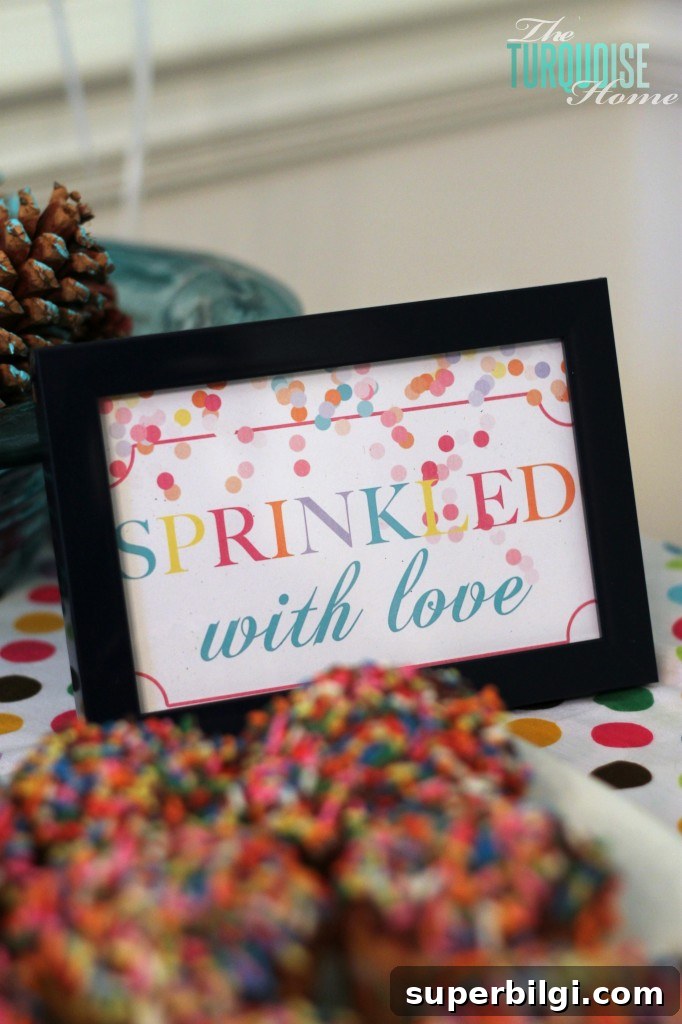 Sprinkle-Themed Birthday Party: Ideas, Decor and Checklist 7 Sprinkled with Love Birthday Party