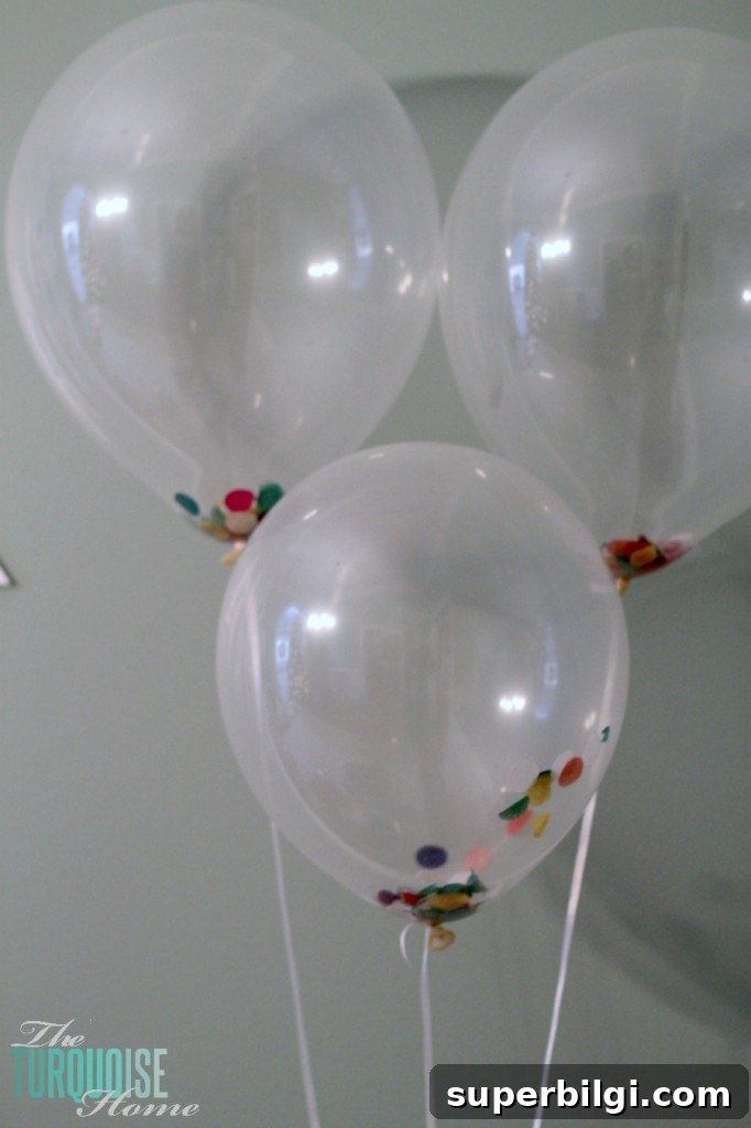 Sprinkle-Themed Birthday Party: Ideas, Decor and Checklist 8 Confetti Balloons #sprinkle #birthday