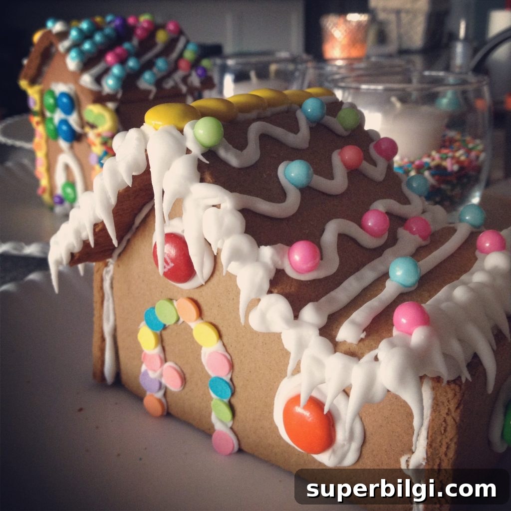 Sprinkle-Themed Birthday Party: Ideas, Decor and Checklist 9 Sprinkle the Gingerbread Houses #sprinkles #birthday