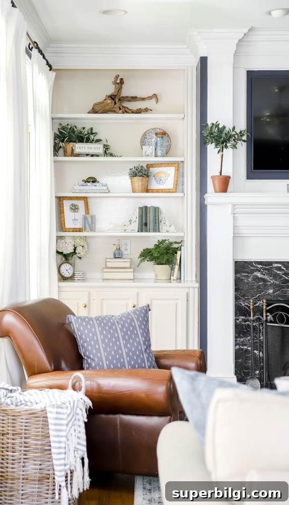 Lemon Tree and Ginger Jar: Free Summer Printables 7 Traditional Styled Built-in Bookshelves