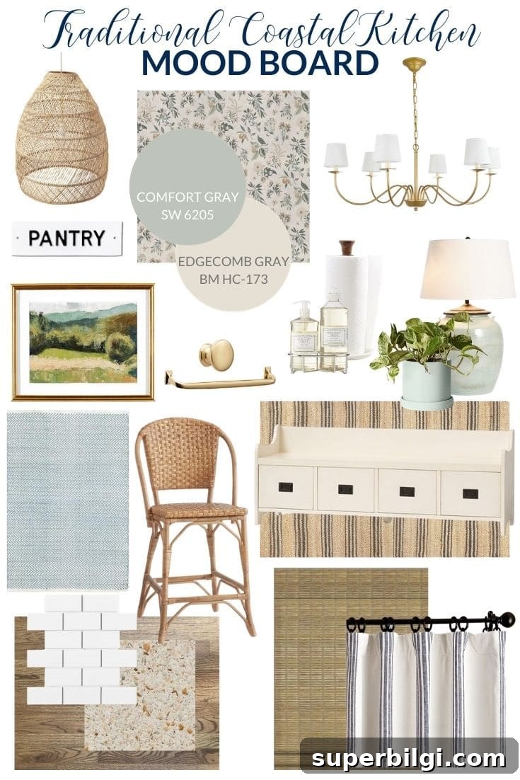 Traditional Eat-In Kitchen Renovation Ideas 2 Traditional Coastal Kitchen Mood Board