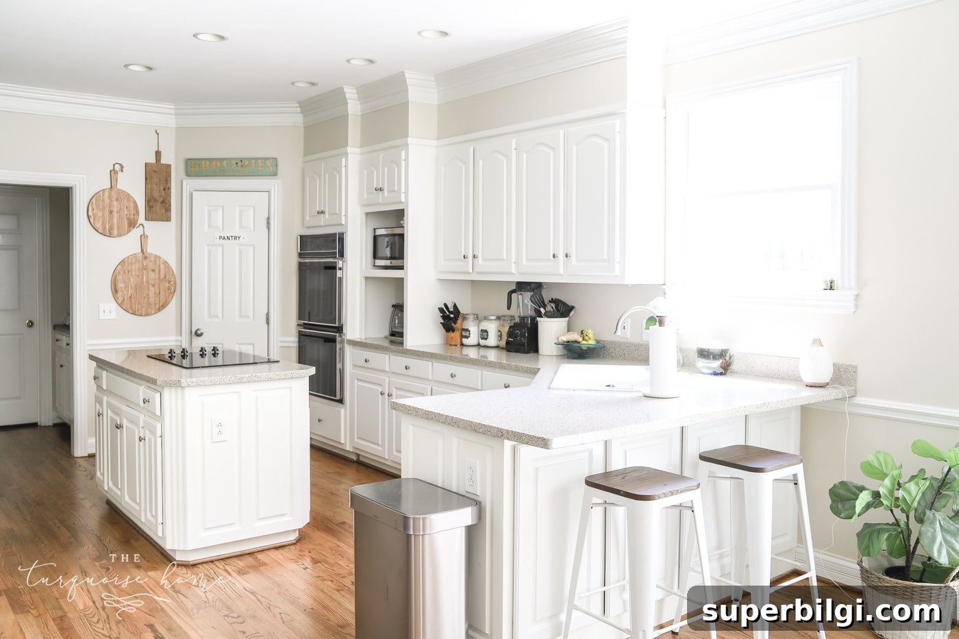 7 Kitchen Refresh Ideas That Transform Your Space 2 Traditional White Kitchen with Rich Hardwood Floors