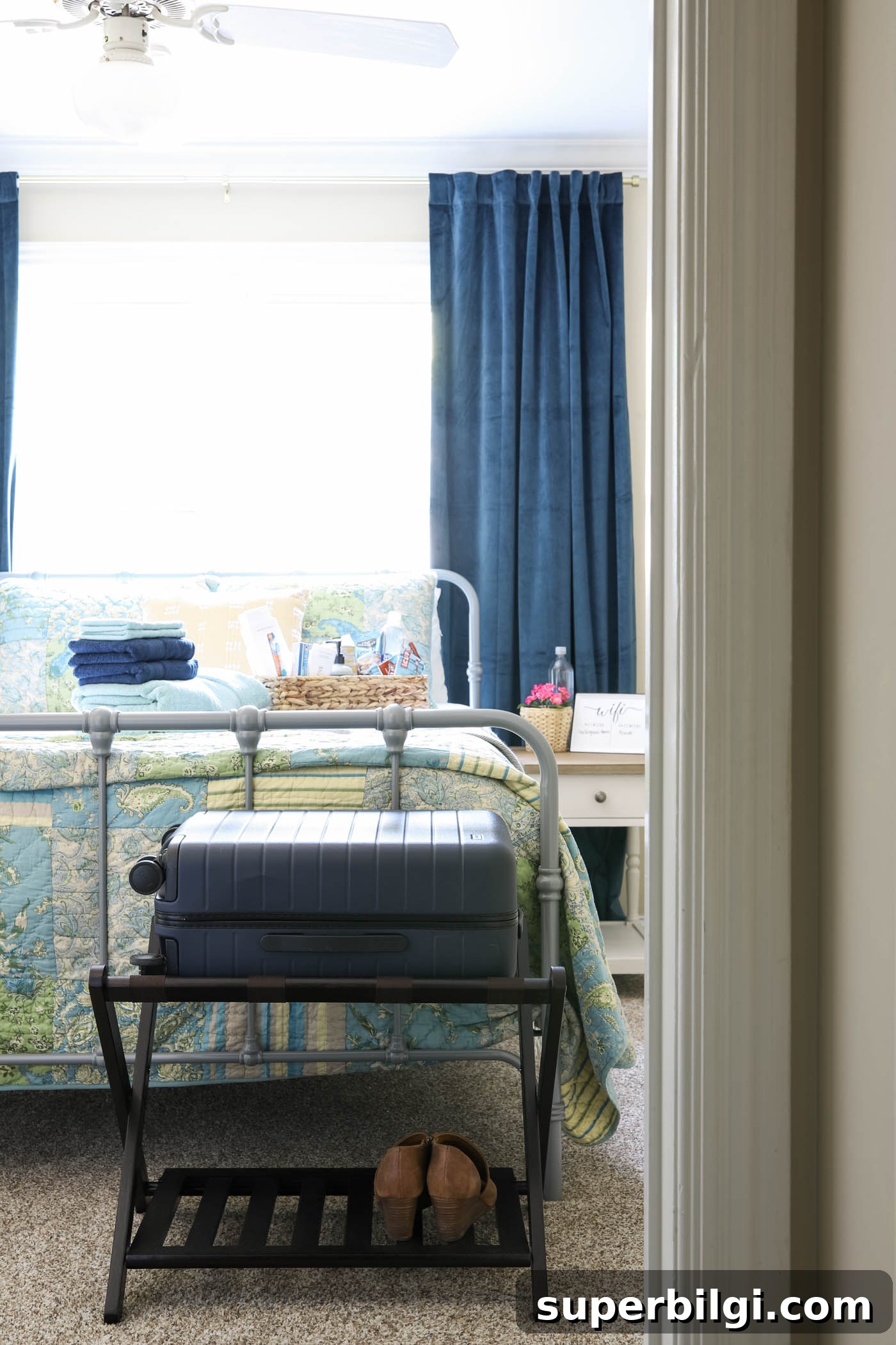 Guest Room Essentials to Make Visitors Feel at Home 4 Luggage Rack for Guest Room