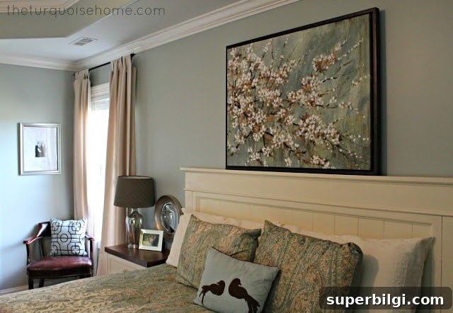 DIY Farmhouse Headboard: Step-by-Step Build 7 finished farmhouse headboard