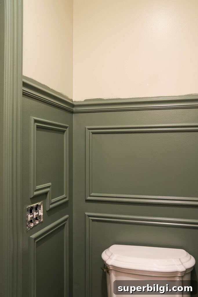 DIY Picture Frame Molding Tutorial 5 Wall Trim around a Light Switch