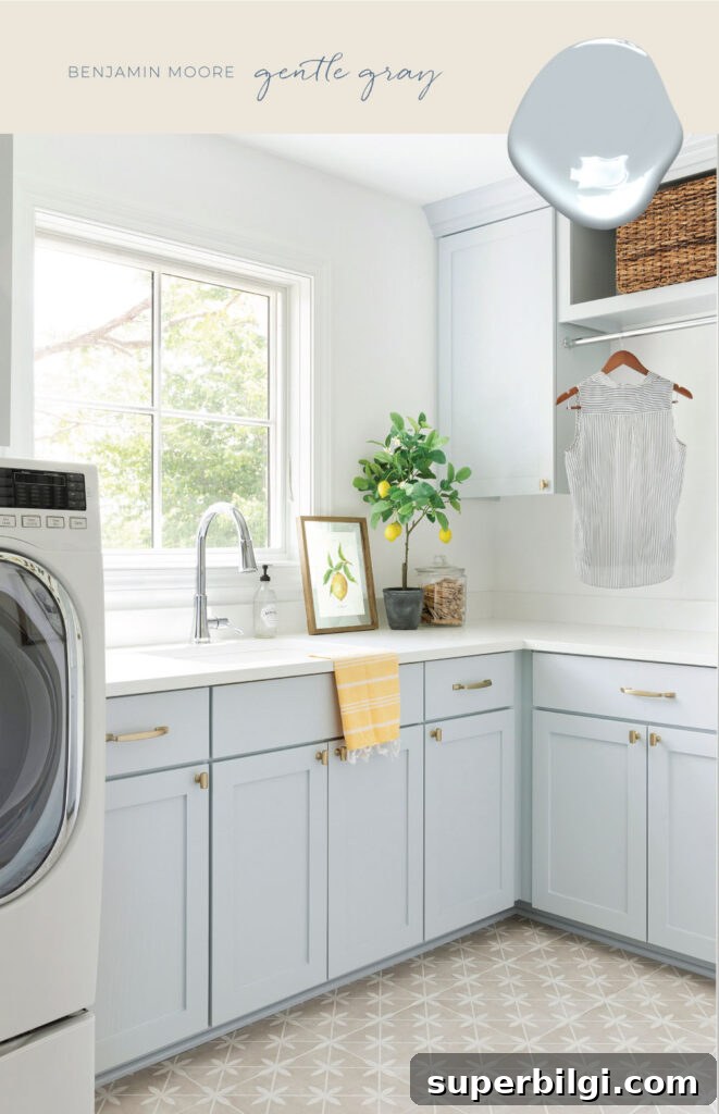 Blue Gray Paint Colors That Flatter Every Room 11 Gentle Gray by Benjamin Moore