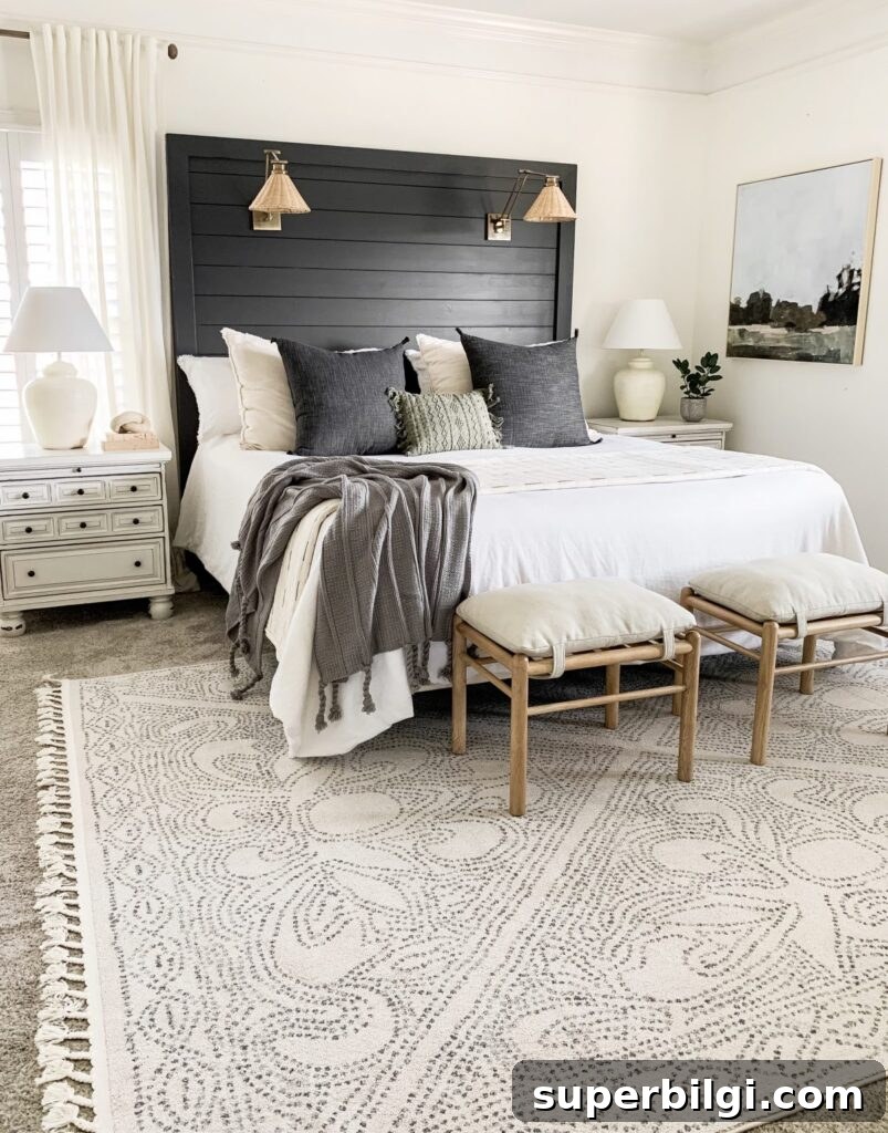 Sherwin-Williams Alabaster: Paint Color Guide and Uses 7 Bedroom painted SW Alabaster White